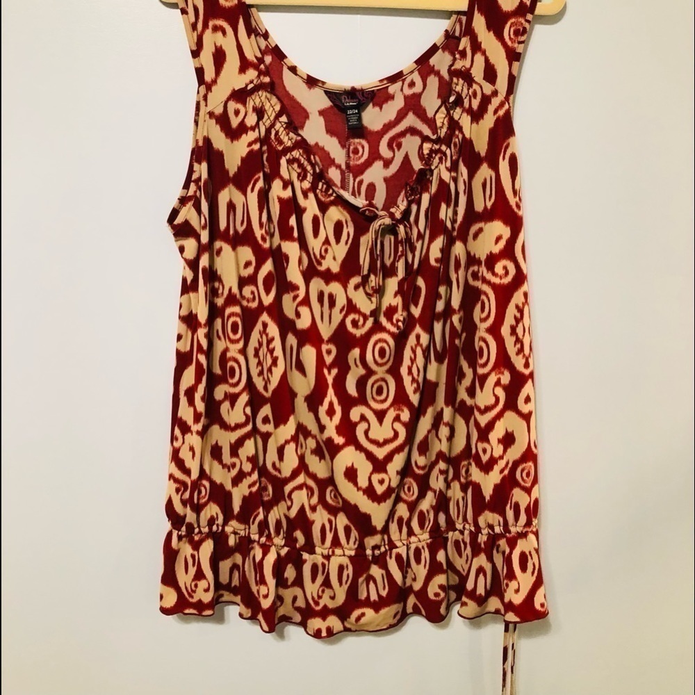 Deluxe L.A. Blues size  22/24 sleeveless top. Soft slinky material